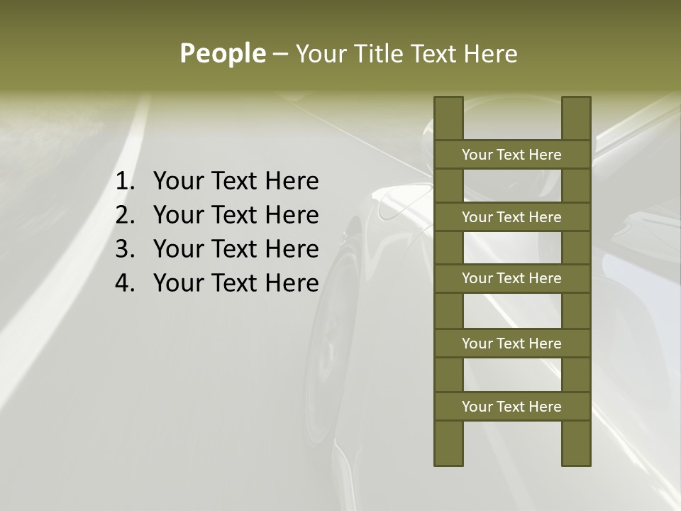 The New 997 Porsche Turbo PowerPoint Template