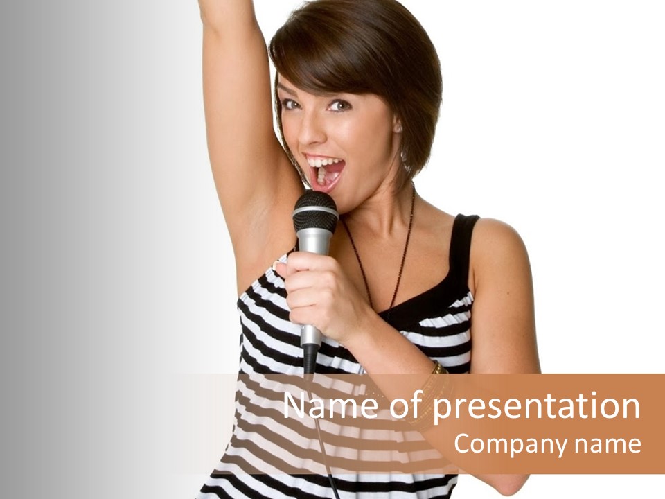 Rock Girl PowerPoint Template