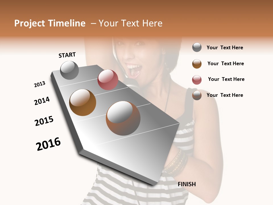 Rock Girl PowerPoint Template