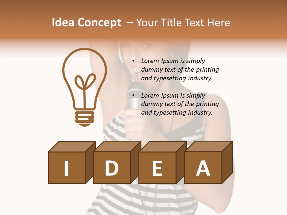 Rock Girl PowerPoint Template