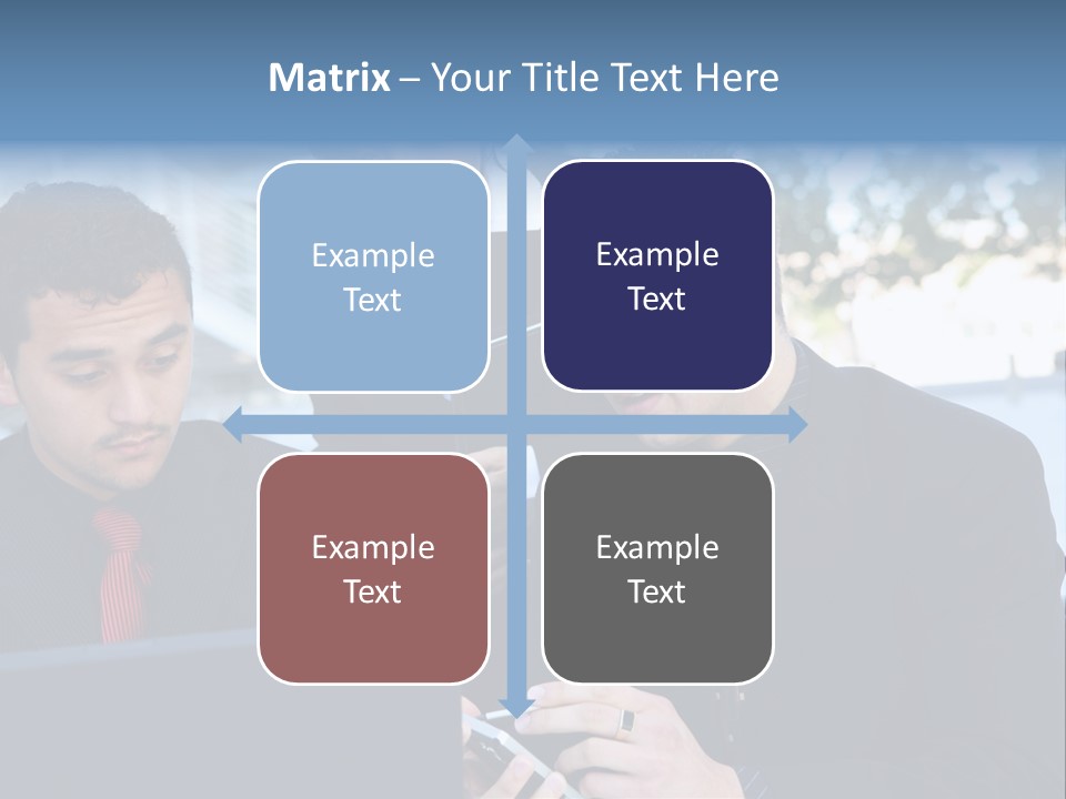 A Group Of Business People Looking At A Computer Screen PowerPoint Template