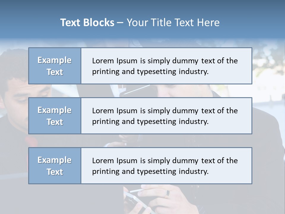A Group Of Business People Looking At A Computer Screen PowerPoint Template