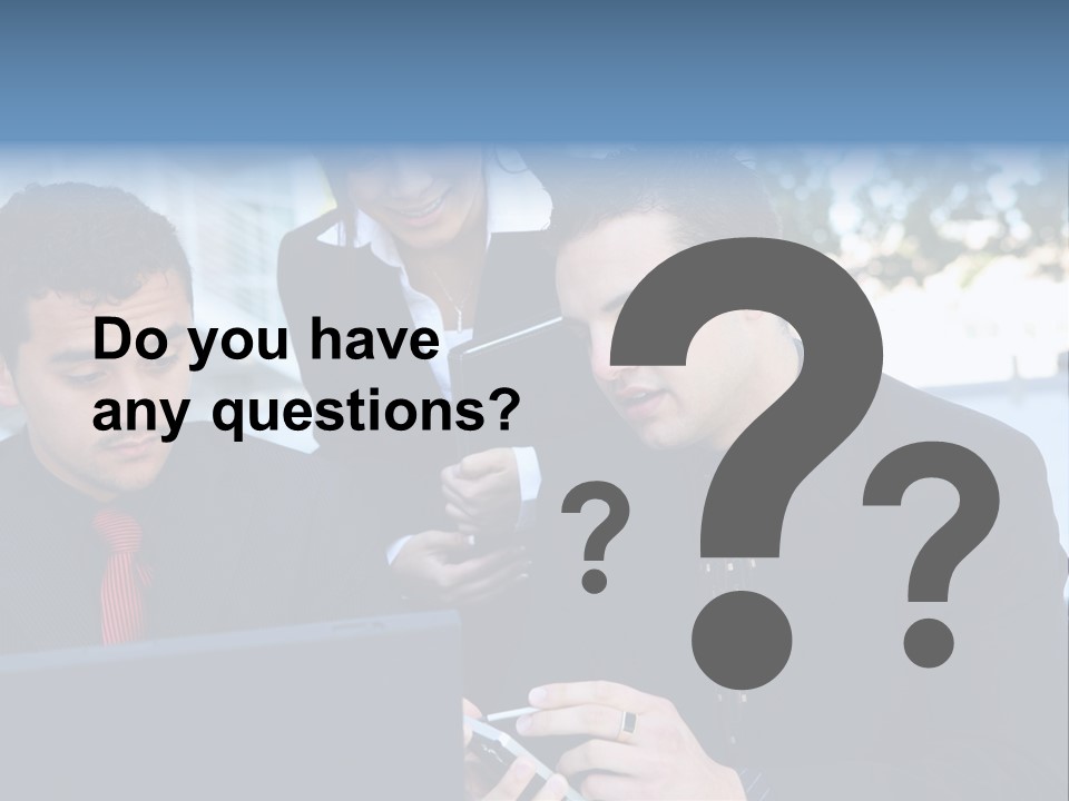 A Group Of Business People Looking At A Computer Screen PowerPoint Template