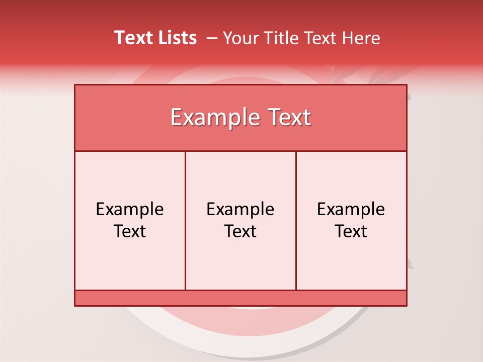 Three Arrows In A Target On Wall - Rendered In 3D PowerPoint Template