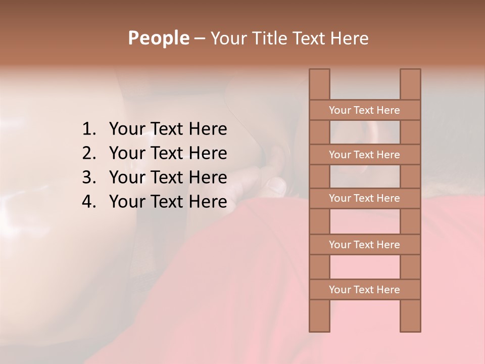 First-Aid Instructor Showing Mouth-To-Mouth Breathing Technique On Dummy PowerPoint Template
