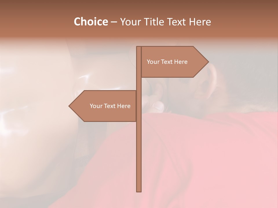 First-Aid Instructor Showing Mouth-To-Mouth Breathing Technique On Dummy PowerPoint Template