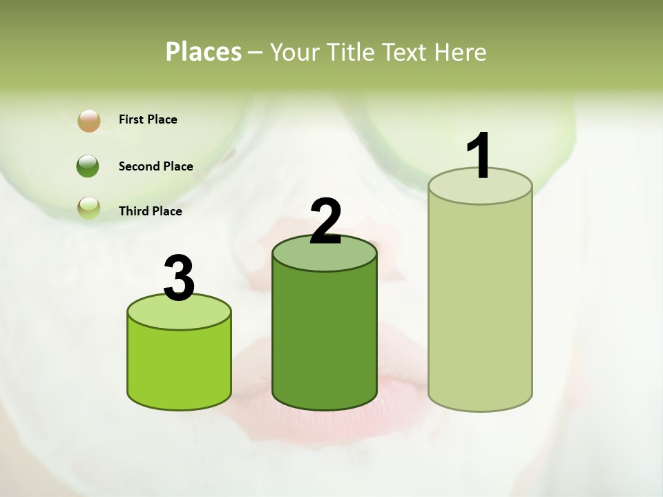 Portrait Of A Styled Professional Model. Theme: Spa, Healthcare, Fashion PowerPoint Template