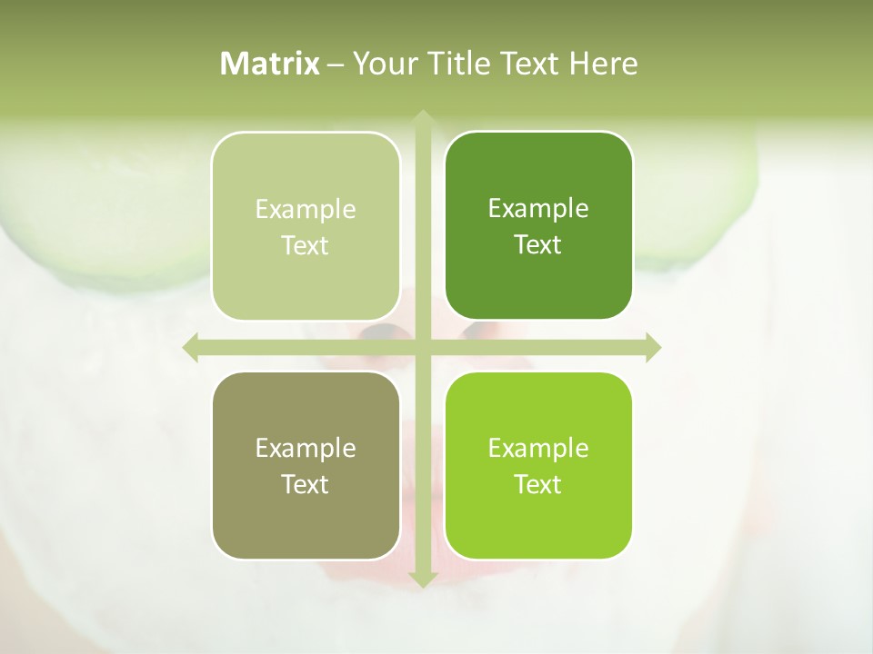 Portrait Of A Styled Professional Model. Theme: Spa, Healthcare, Fashion PowerPoint Template