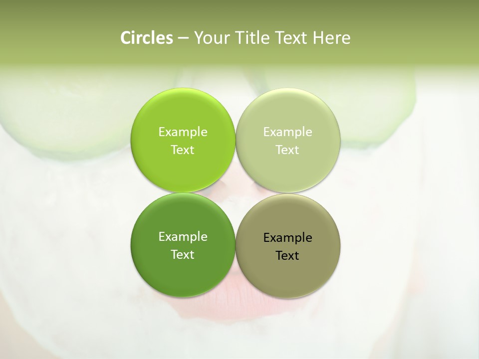 Portrait Of A Styled Professional Model. Theme: Spa, Healthcare, Fashion PowerPoint Template