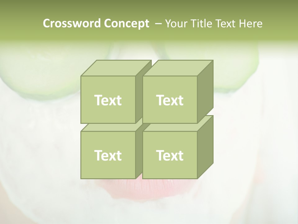 Portrait Of A Styled Professional Model. Theme: Spa, Healthcare, Fashion PowerPoint Template