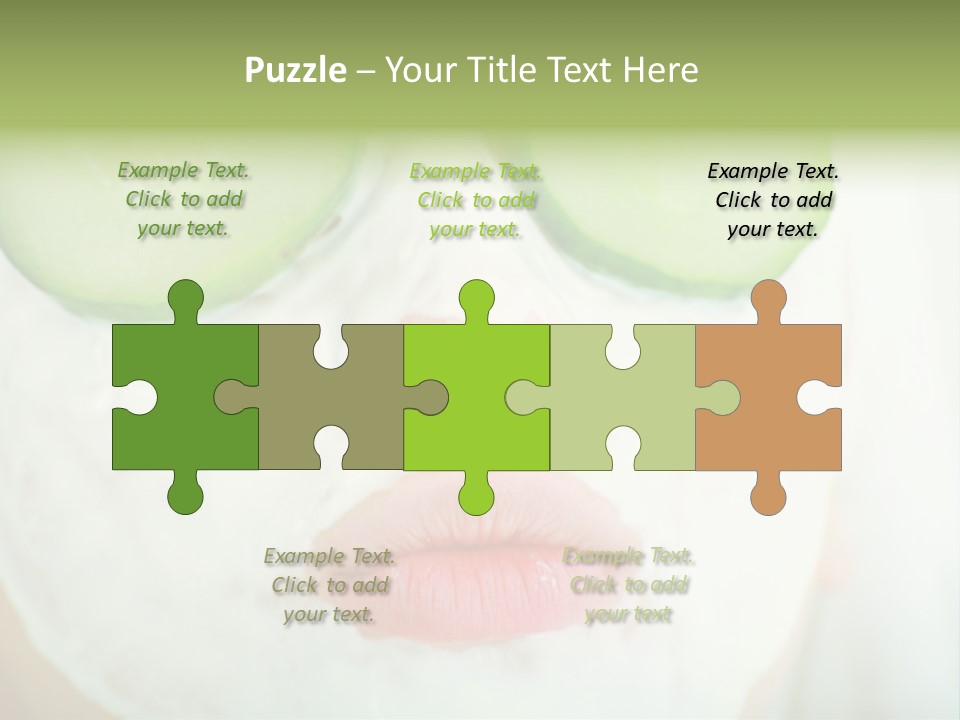 Portrait Of A Styled Professional Model. Theme: Spa, Healthcare, Fashion PowerPoint Template