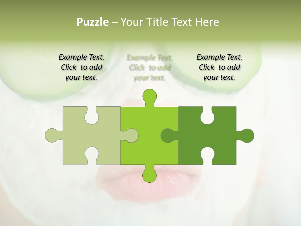 Portrait Of A Styled Professional Model. Theme: Spa, Healthcare, Fashion PowerPoint Template