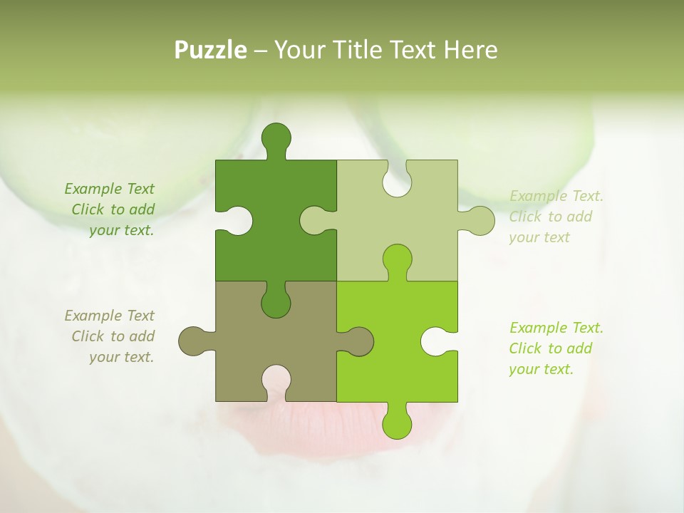 Portrait Of A Styled Professional Model. Theme: Spa, Healthcare, Fashion PowerPoint Template