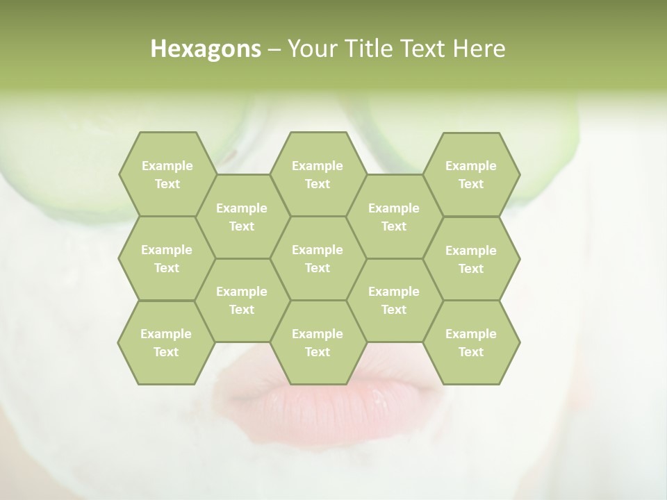 Portrait Of A Styled Professional Model. Theme: Spa, Healthcare, Fashion PowerPoint Template