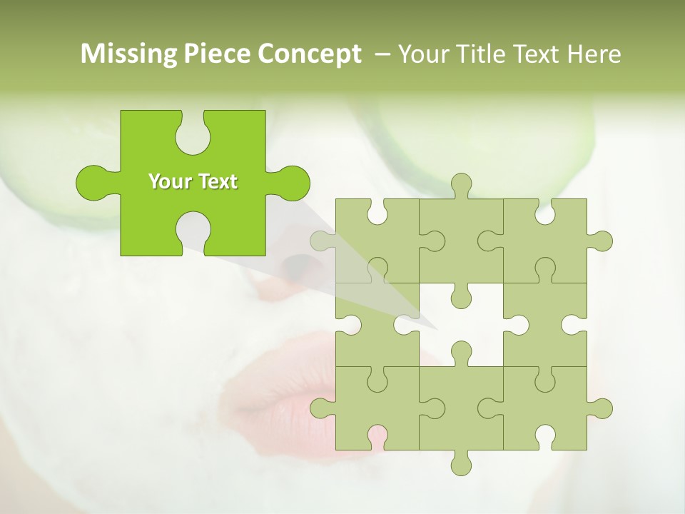 Portrait Of A Styled Professional Model. Theme: Spa, Healthcare, Fashion PowerPoint Template