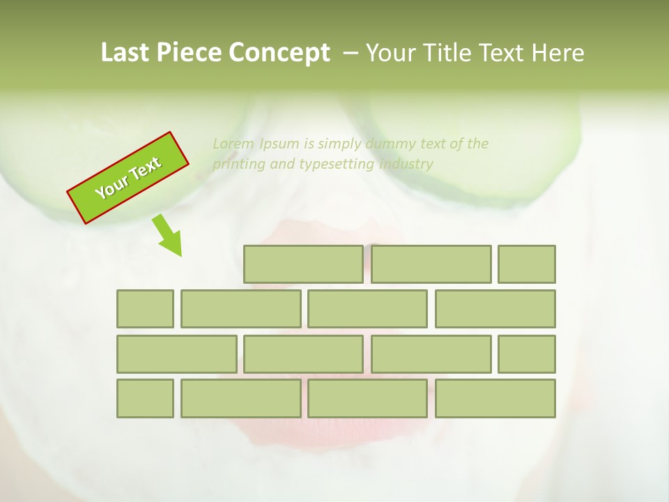 Portrait Of A Styled Professional Model. Theme: Spa, Healthcare, Fashion PowerPoint Template