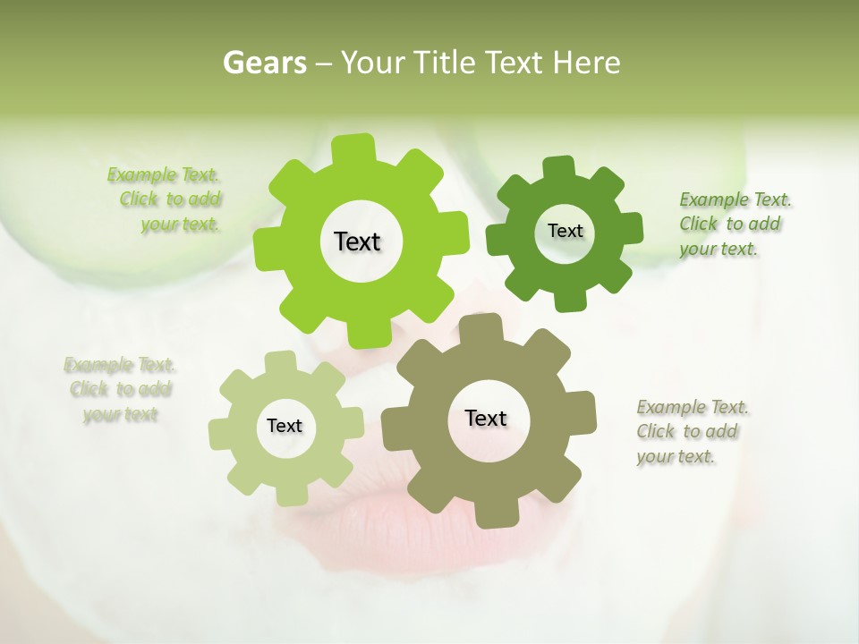 Portrait Of A Styled Professional Model. Theme: Spa, Healthcare, Fashion PowerPoint Template