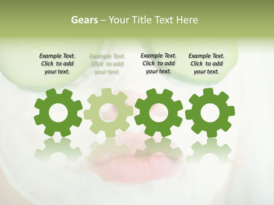 Portrait Of A Styled Professional Model. Theme: Spa, Healthcare, Fashion PowerPoint Template