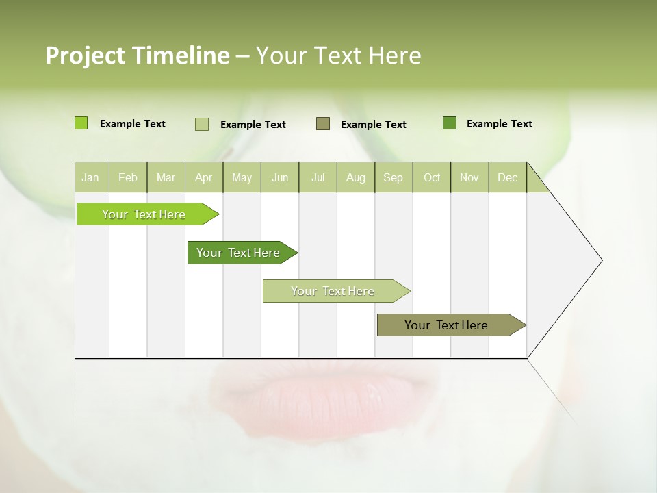 Portrait Of A Styled Professional Model. Theme: Spa, Healthcare, Fashion PowerPoint Template