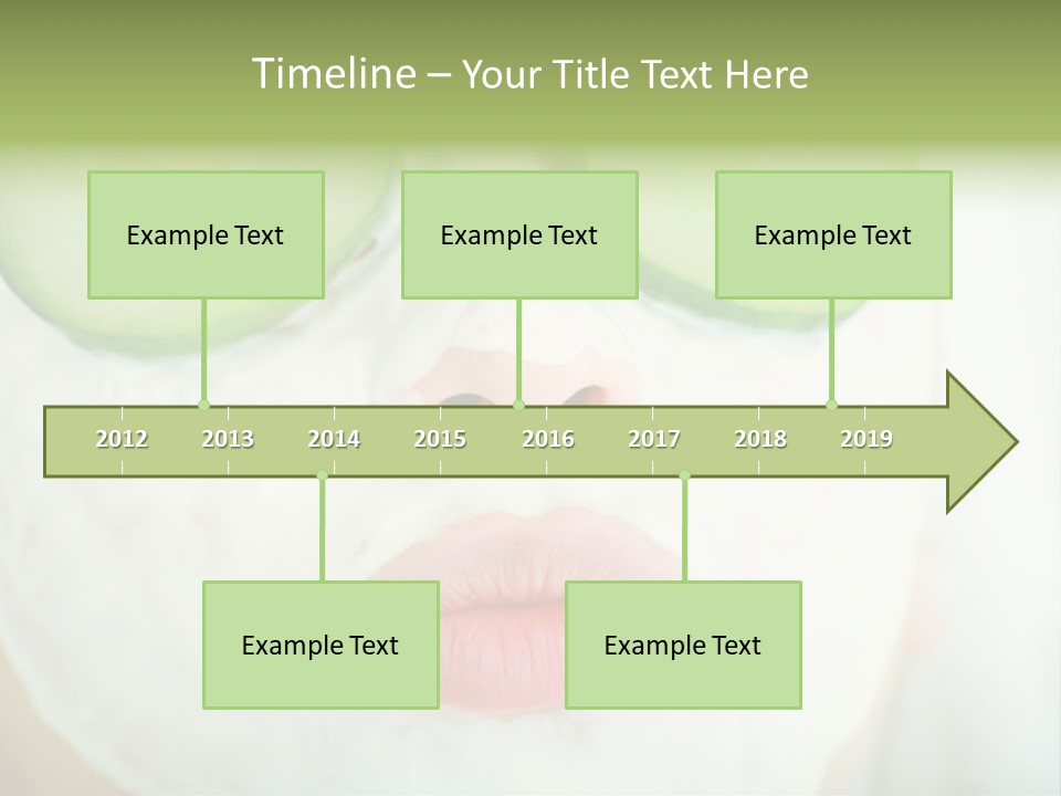 Portrait Of A Styled Professional Model. Theme: Spa, Healthcare, Fashion PowerPoint Template