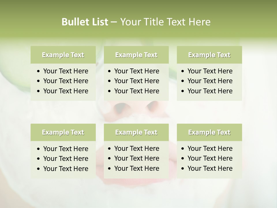 Portrait Of A Styled Professional Model. Theme: Spa, Healthcare, Fashion PowerPoint Template