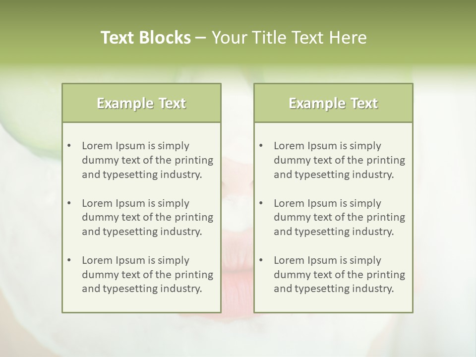 Portrait Of A Styled Professional Model. Theme: Spa, Healthcare, Fashion PowerPoint Template