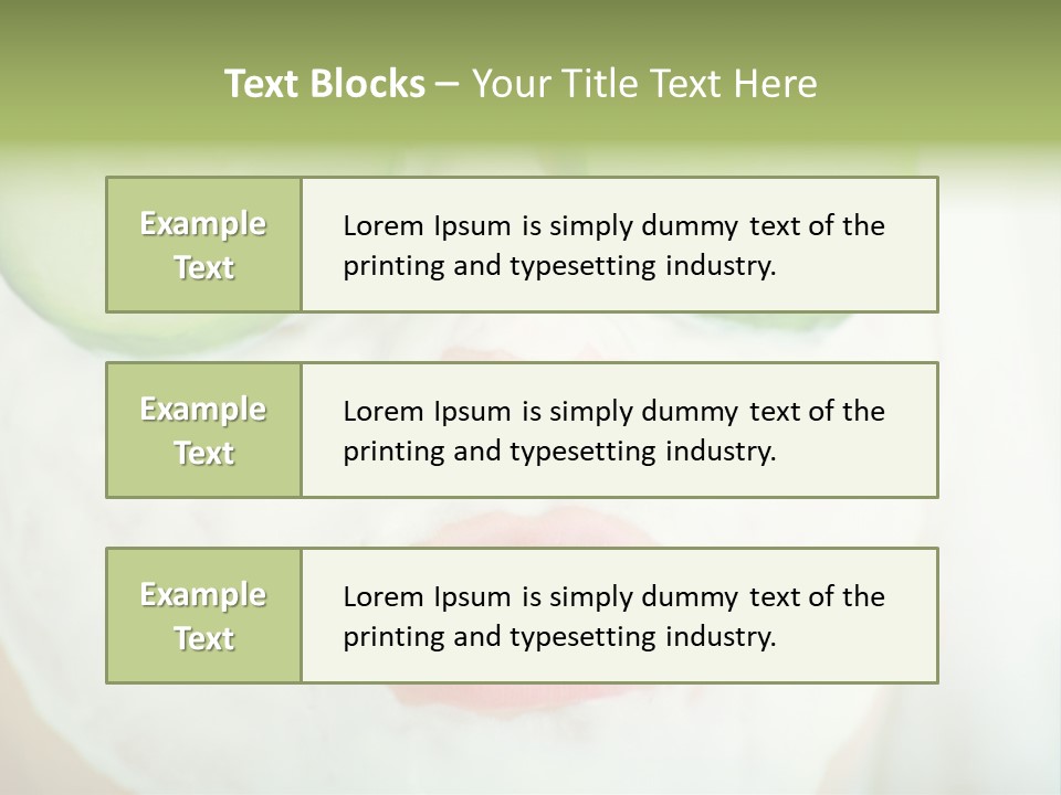 Portrait Of A Styled Professional Model. Theme: Spa, Healthcare, Fashion PowerPoint Template