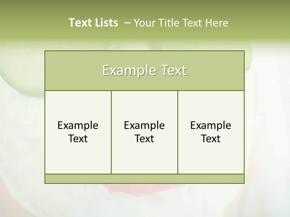Portrait Of A Styled Professional Model. Theme: Spa, Healthcare, Fashion PowerPoint Template