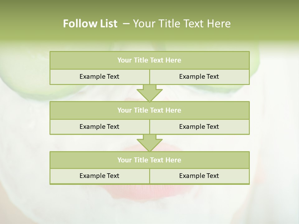 Portrait Of A Styled Professional Model. Theme: Spa, Healthcare, Fashion PowerPoint Template