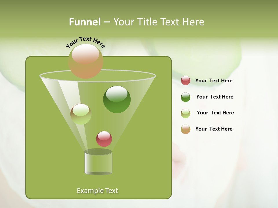 Portrait Of A Styled Professional Model. Theme: Spa, Healthcare, Fashion PowerPoint Template