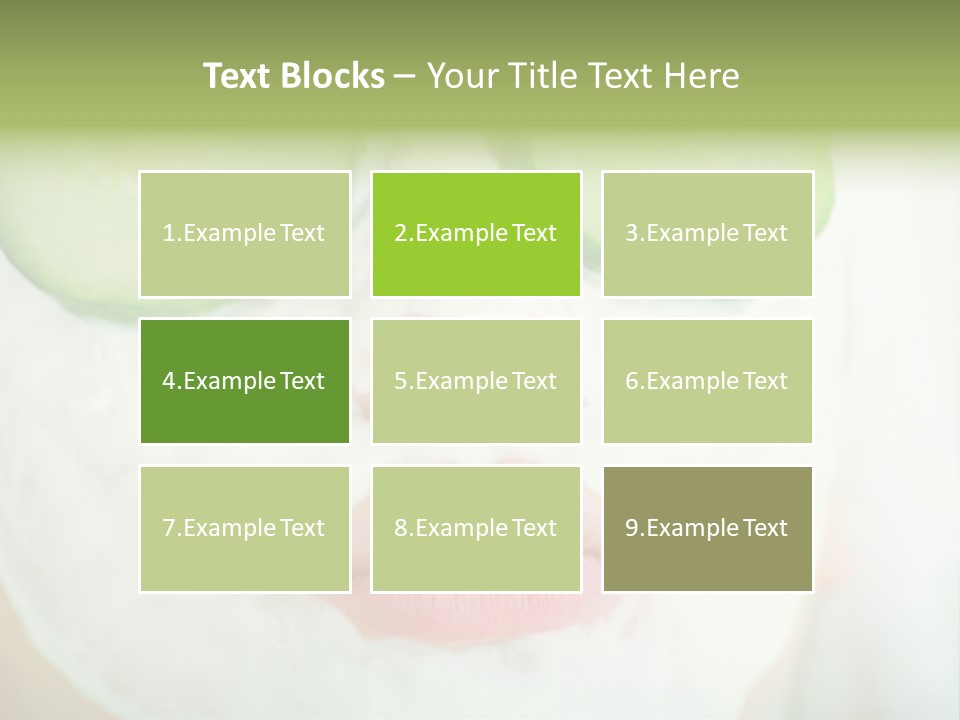 Portrait Of A Styled Professional Model. Theme: Spa, Healthcare, Fashion PowerPoint Template