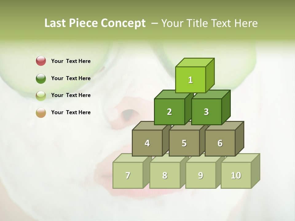 Portrait Of A Styled Professional Model. Theme: Spa, Healthcare, Fashion PowerPoint Template