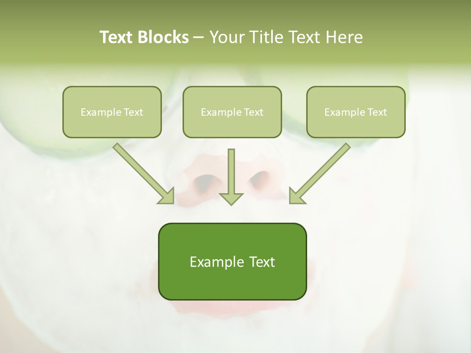 Portrait Of A Styled Professional Model. Theme: Spa, Healthcare, Fashion PowerPoint Template