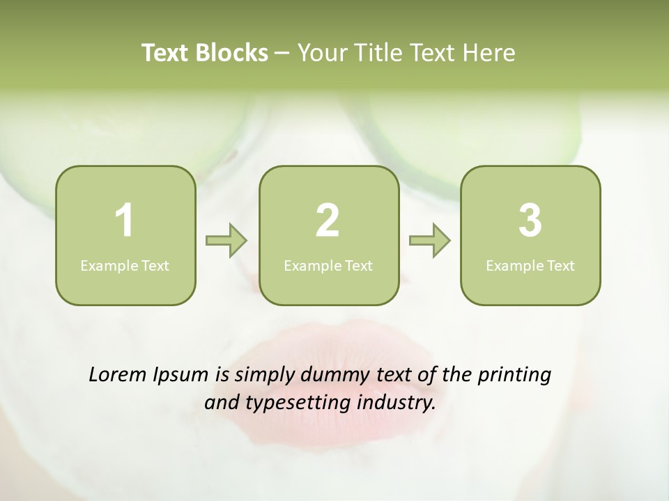 Portrait Of A Styled Professional Model. Theme: Spa, Healthcare, Fashion PowerPoint Template