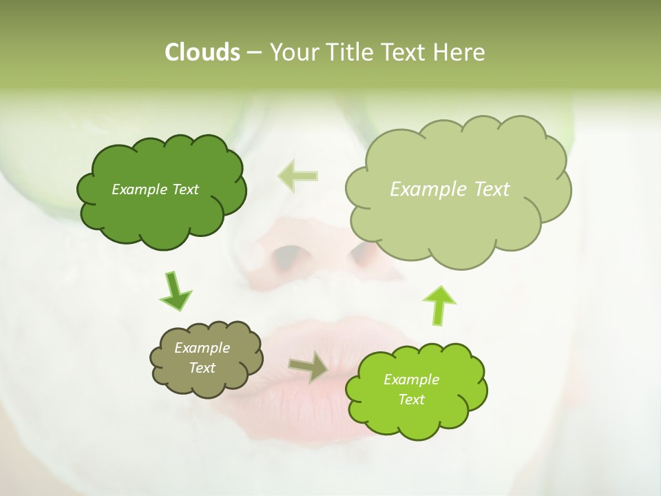 Portrait Of A Styled Professional Model. Theme: Spa, Healthcare, Fashion PowerPoint Template