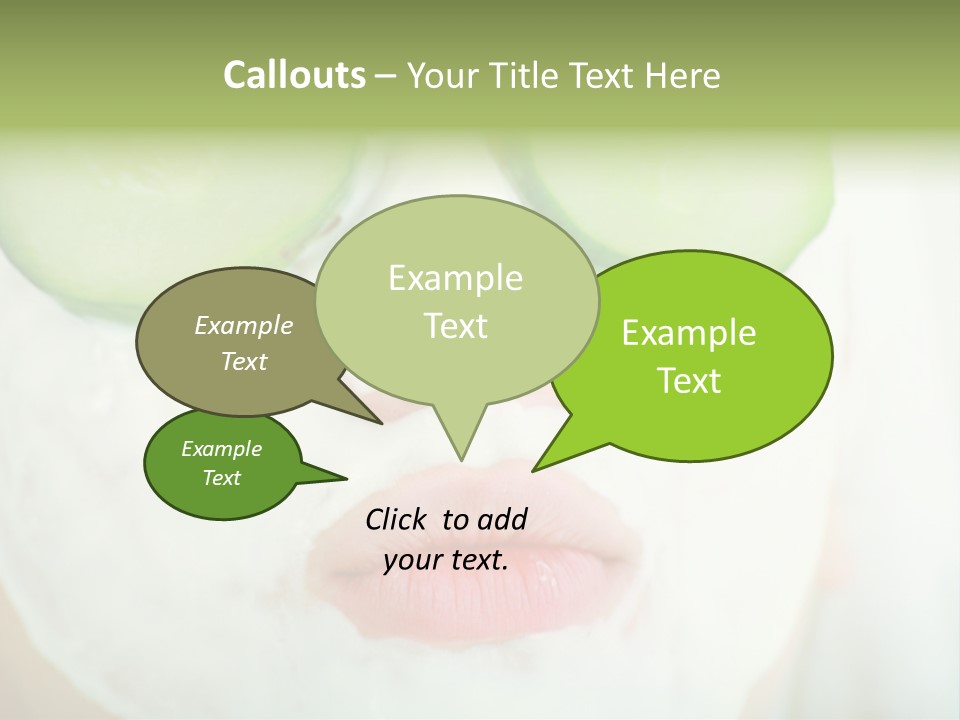 Portrait Of A Styled Professional Model. Theme: Spa, Healthcare, Fashion PowerPoint Template