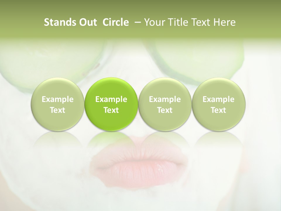 Portrait Of A Styled Professional Model. Theme: Spa, Healthcare, Fashion PowerPoint Template