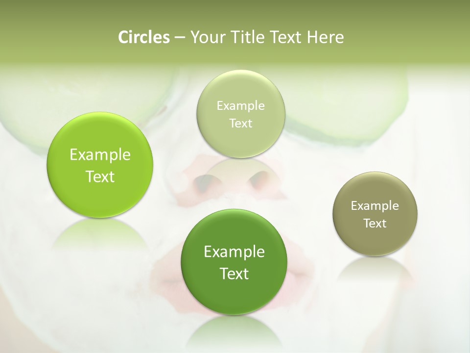 Portrait Of A Styled Professional Model. Theme: Spa, Healthcare, Fashion PowerPoint Template