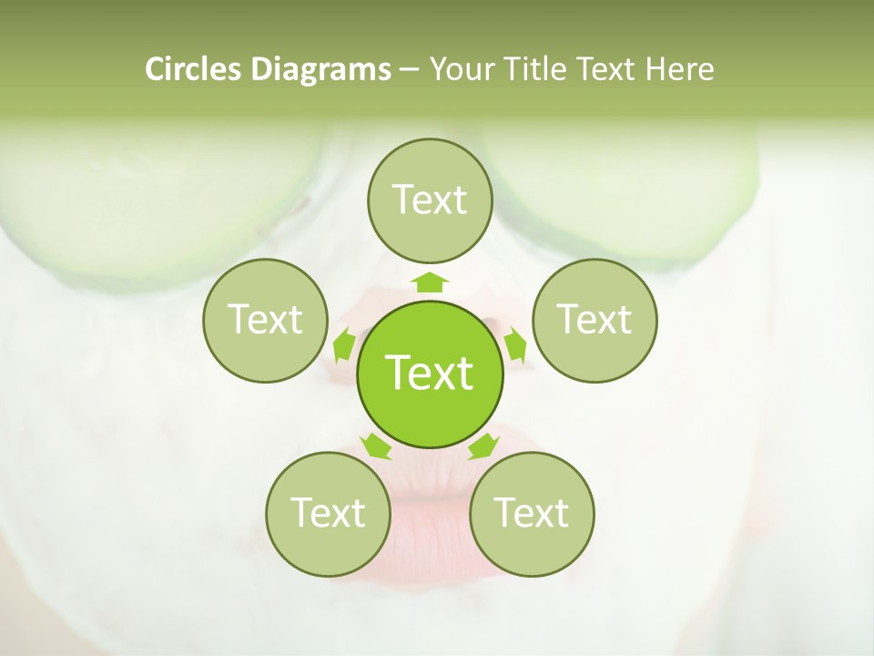 Portrait Of A Styled Professional Model. Theme: Spa, Healthcare, Fashion PowerPoint Template