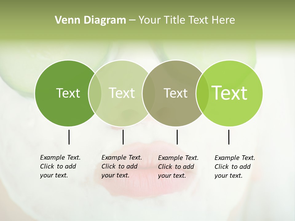 Portrait Of A Styled Professional Model. Theme: Spa, Healthcare, Fashion PowerPoint Template