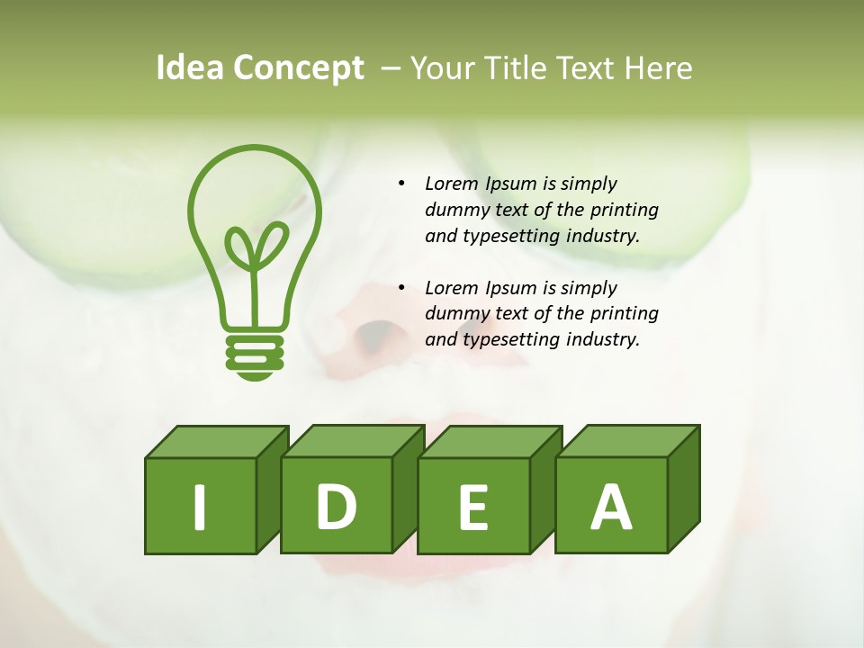 Portrait Of A Styled Professional Model. Theme: Spa, Healthcare, Fashion PowerPoint Template