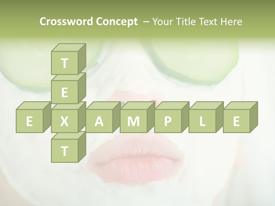 Portrait Of A Styled Professional Model. Theme: Spa, Healthcare, Fashion PowerPoint Template