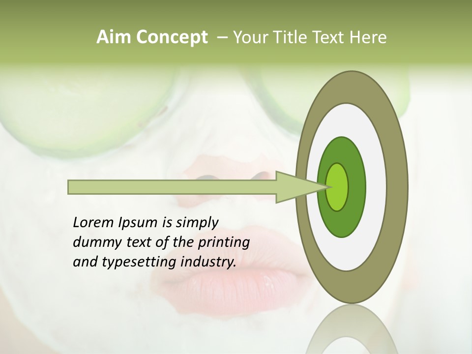 Portrait Of A Styled Professional Model. Theme: Spa, Healthcare, Fashion PowerPoint Template