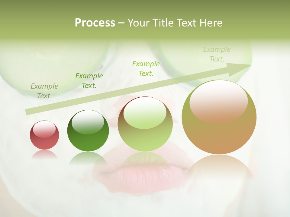 Portrait Of A Styled Professional Model. Theme: Spa, Healthcare, Fashion PowerPoint Template