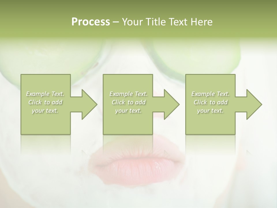 Portrait Of A Styled Professional Model. Theme: Spa, Healthcare, Fashion PowerPoint Template