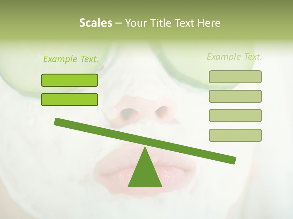 Portrait Of A Styled Professional Model. Theme: Spa, Healthcare, Fashion PowerPoint Template