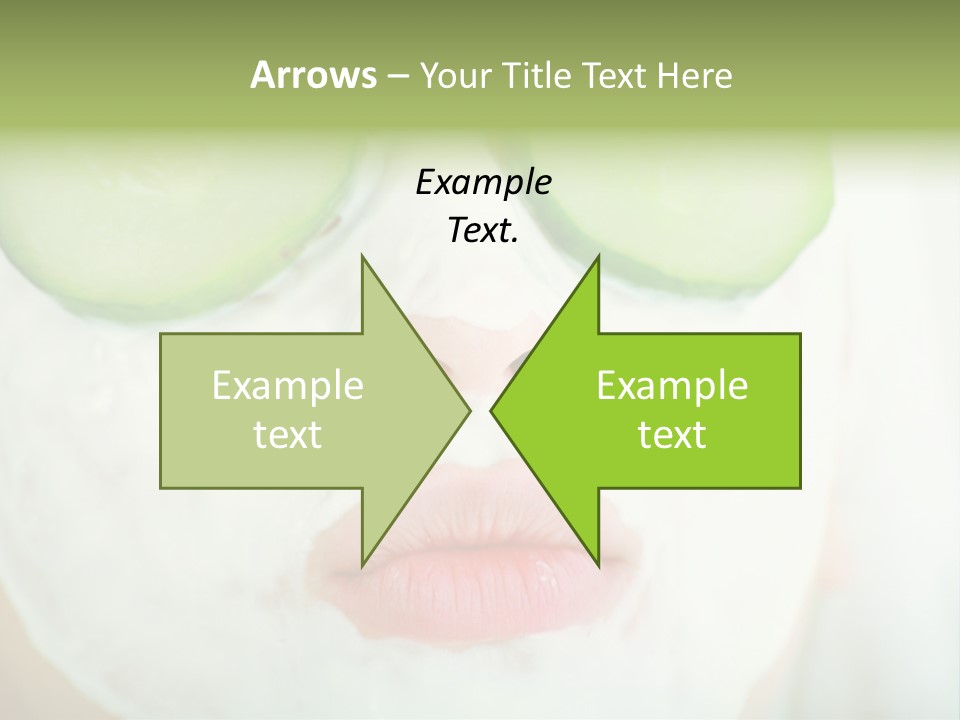 Portrait Of A Styled Professional Model. Theme: Spa, Healthcare, Fashion PowerPoint Template