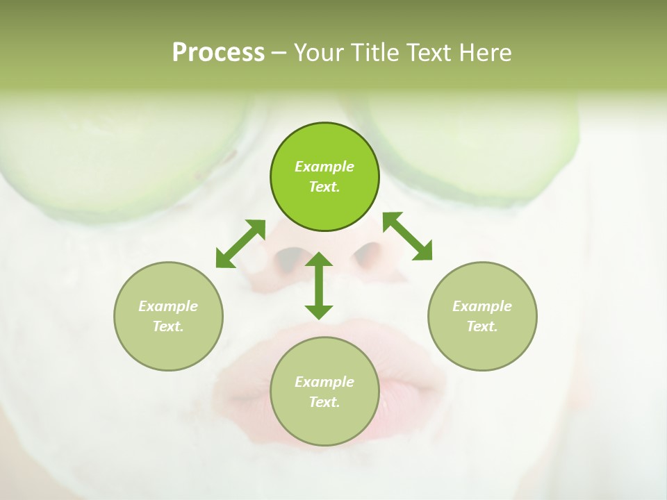 Portrait Of A Styled Professional Model. Theme: Spa, Healthcare, Fashion PowerPoint Template