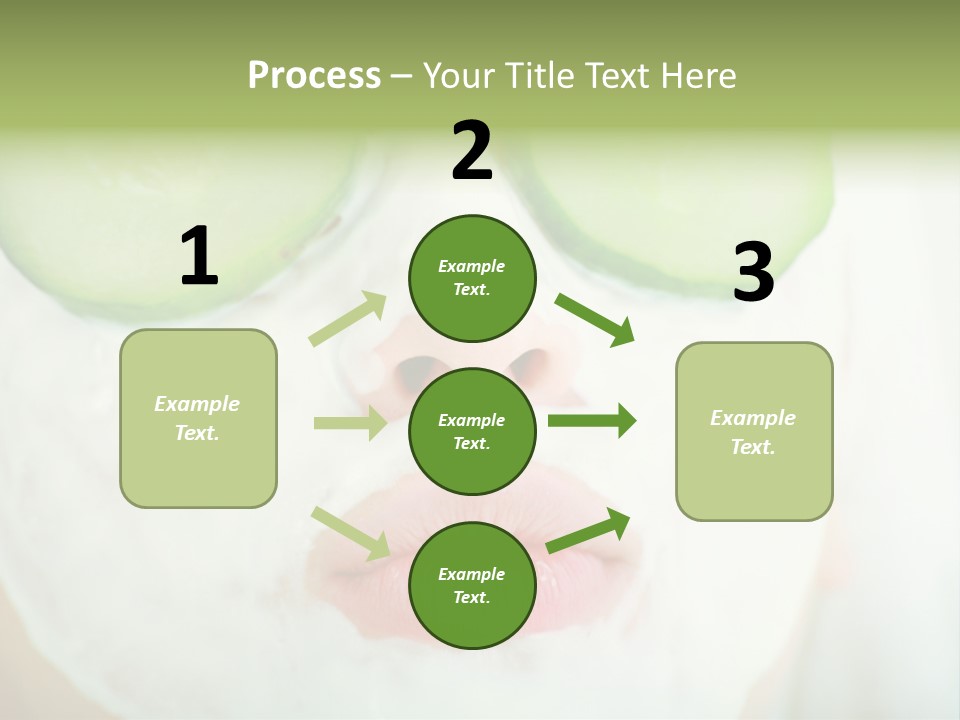 Portrait Of A Styled Professional Model. Theme: Spa, Healthcare, Fashion PowerPoint Template