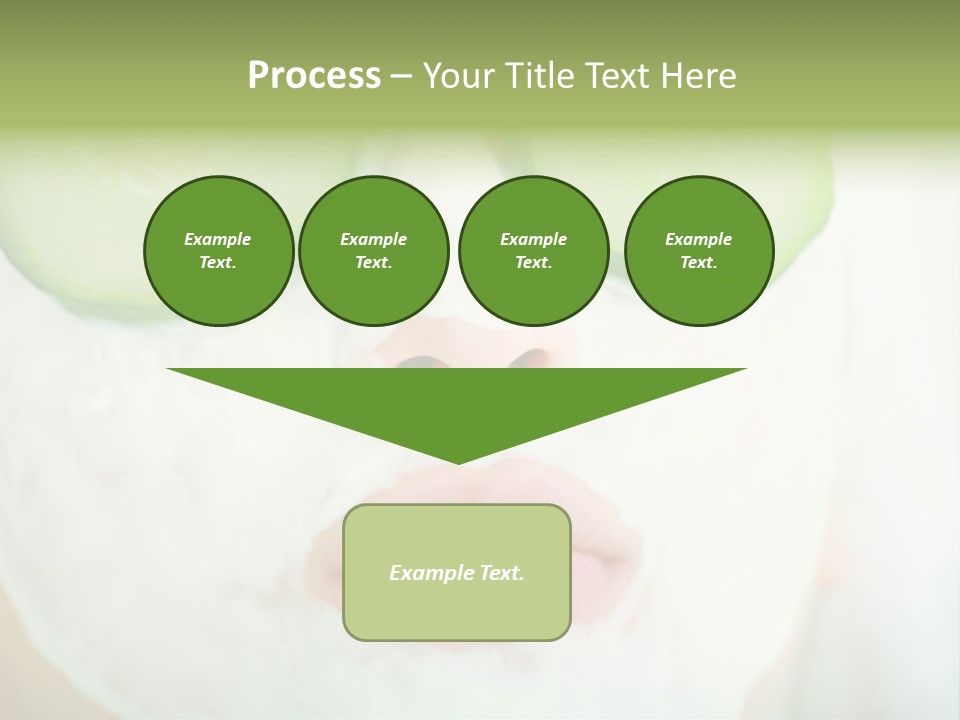 Portrait Of A Styled Professional Model. Theme: Spa, Healthcare, Fashion PowerPoint Template